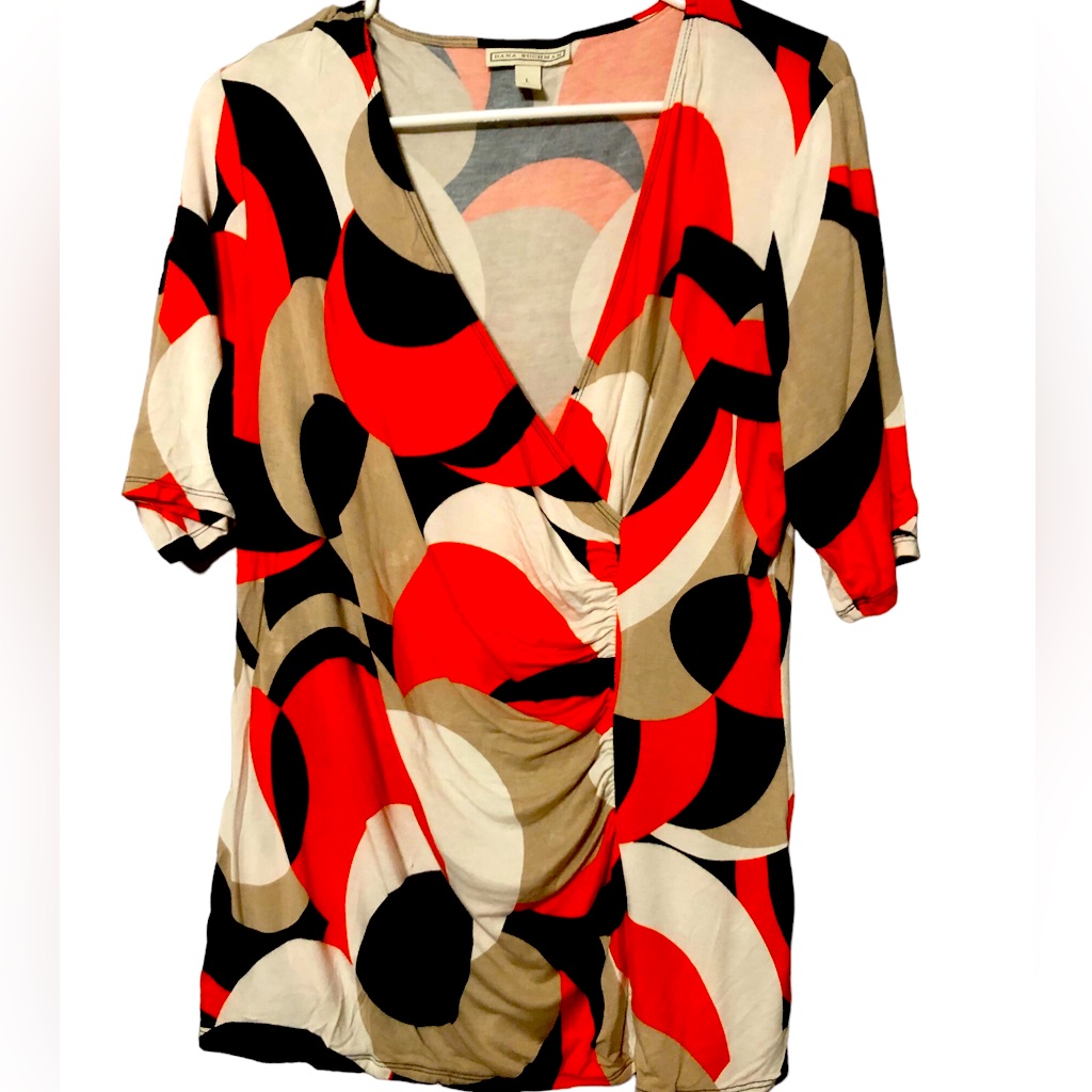 Dana Buchman Large Multi-Shaped/ Colored Top